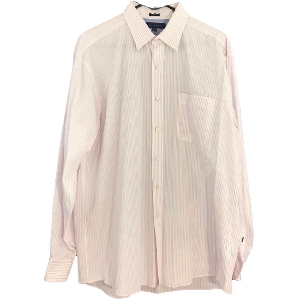 Tommy Hilfiger Pink Button Down Mens 16 1/2 34-35